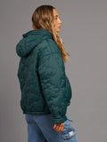 CAMPERA FLERA RUSTY - Verde Oscuro